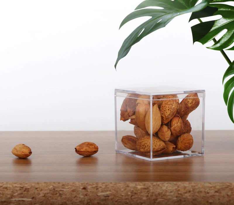 dedoot Clear Acrylic Boxes Small Plastic Square Cube, 4 Pack Small Plastic Storage Box with Lid, 2.2x2.2x2.2 Inch /55x55x55mm Square Clear Containers Box for Candy Pill and Tiny Jewelry - Image 5